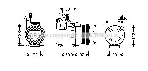 AVA QUALITY COOLING Kompressori, ilmastointilaite HYK093